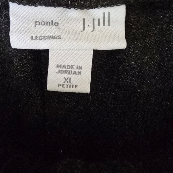 Jjill Black Ponte Checkered Leggins - Picture 2 of 5